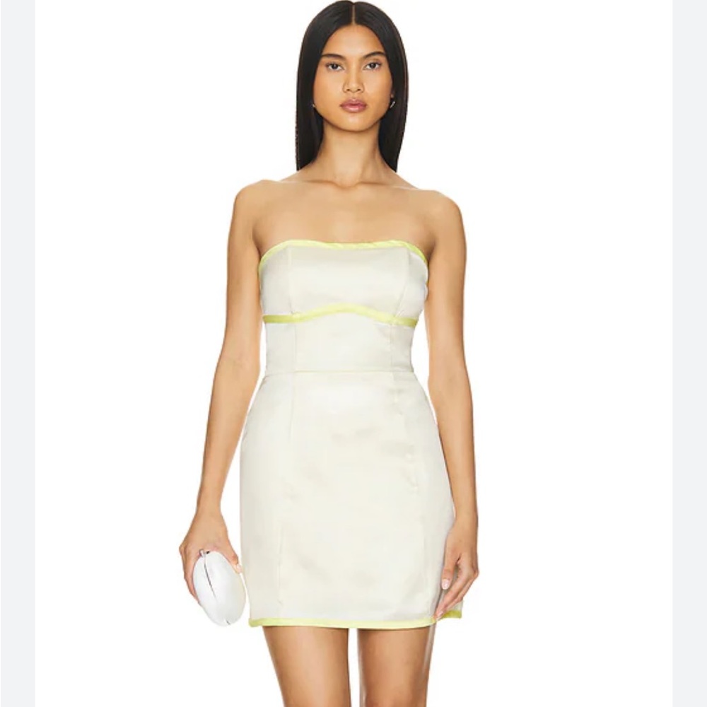 NWT SNDYS Kennedy Mini Dress in Butter Yellow